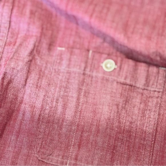 Mens Lucky Brand Men’s Button Down Shirt XXL Red Long Sleeve Casual - Picture 4 of 6